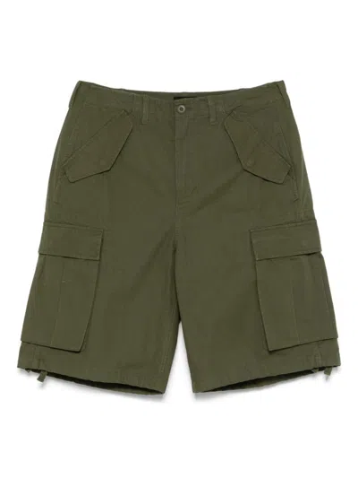 Stussy Green Cotton Cargo Shorts