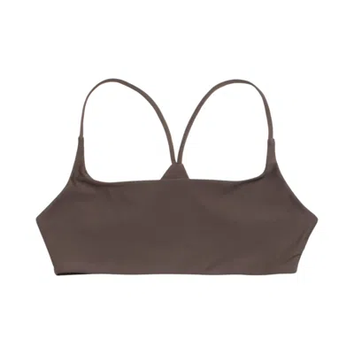 Pre-owned Stussy Halter Bikini Top 'brown' | Women's Size L