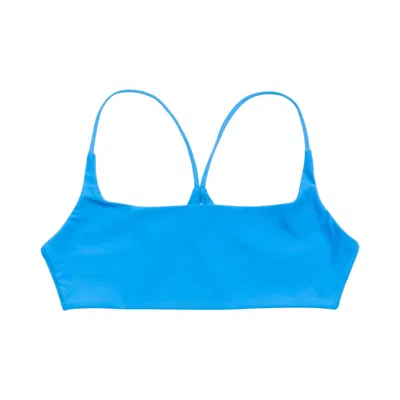 Pre-owned Stussy Halter Bikini Top 'turquoise' | Blue | Women's Size M