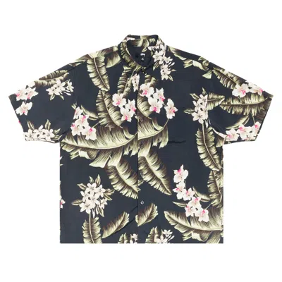 Pre-owned Stussy Hawaiian Floral Short-sleeve Shirt 'black' | Men's Size Xl