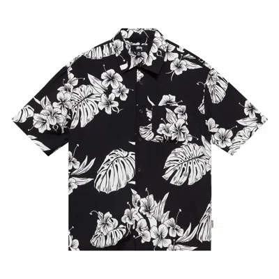 Pre-owned Stussy Hawaiian Short-sleeve Shirt 'black' | Men's Size L