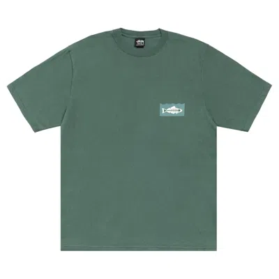 Pre-owned Stussy Heal The Bay 40 Tee Pigment Dyed 'pine' | Green | Men's Size M