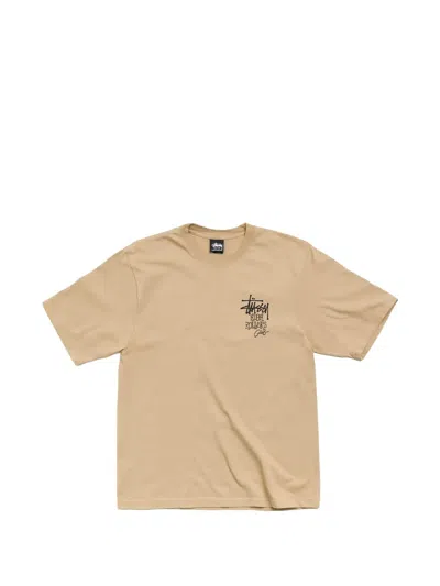 Stussy High Rollers Logo-print T-shirt In Brown
