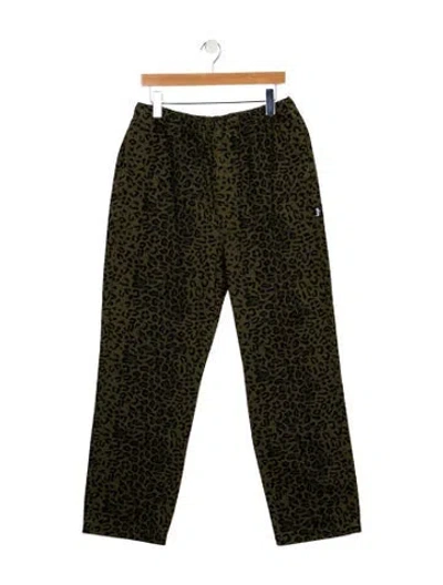 Pre-owned Stussy High-rise Wide Leg Jeans W/ Tags In Green