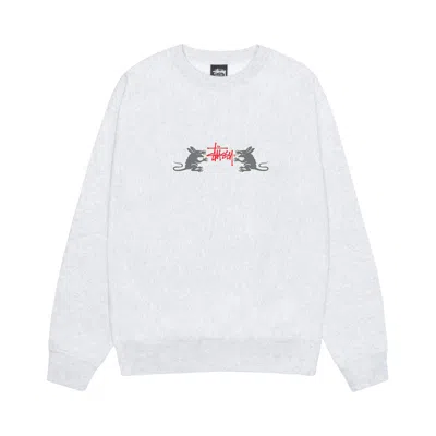 Pre-owned Stussy Homebrew Crew 'ash Heather' | Grey | Men's Size S In Gray
