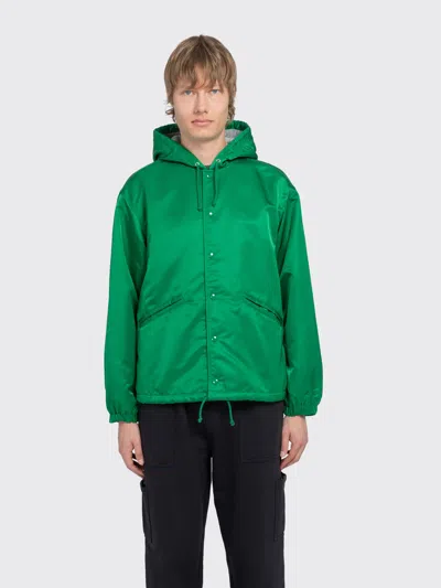 Stussy Hooded Coaches Jacket In Green