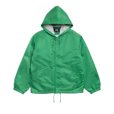 Pre-owned Stussy Hooded Coaches Jacket 'green' | Men's Size S