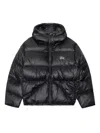 Stussy Micro Ropstop Down Jacket In Black