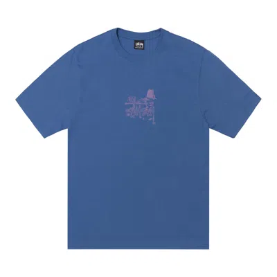 Pre-owned Stussy In Bloom Tee 'blue' | Men's Size Xl