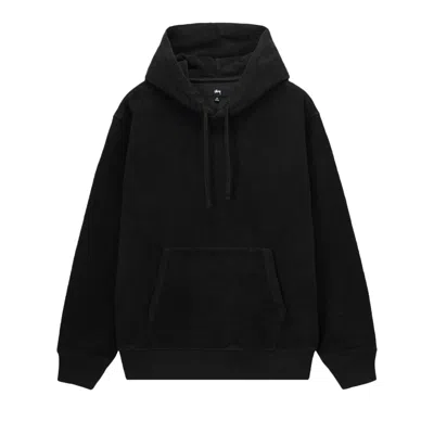 Pre-owned Stussy Inside Out Fleece Hoodie 'black'