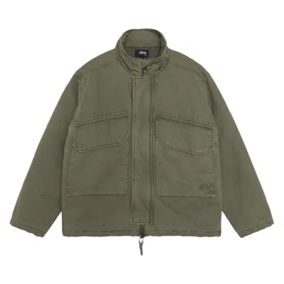 Pre-owned Stussy Insulated Field Jacket 'olive' In Green