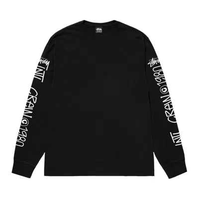 Pre-owned Stussy International Crew Long-sleeve Tee 'black'