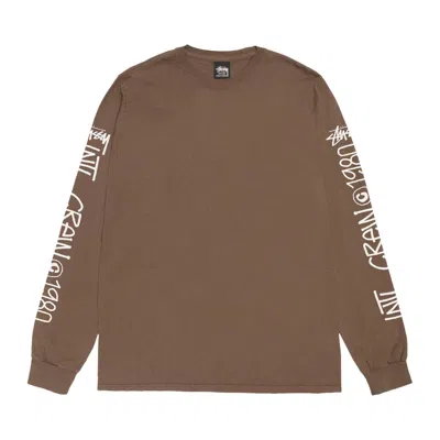 Pre-owned Stussy International Crew Long-sleeve Tee 'brown'