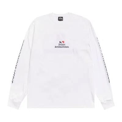 Pre-owned Stussy International Long-sleeve Tee 'white' | Men's Size L