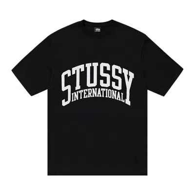 Pre-owned Stussy International Tee Pigment Dyed 'black'