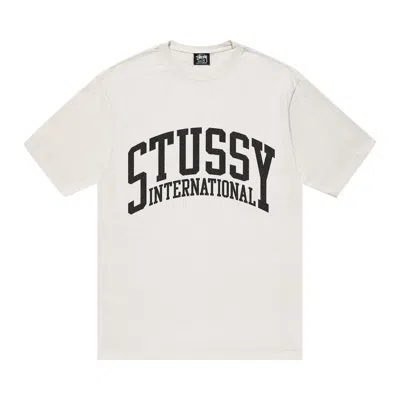 Pre-owned Stussy International Tee Pigment Dyed 'natural' In Cream