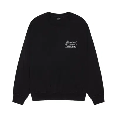 Pre-owned Stussy Ist Crew Pigment Dyed 'black'