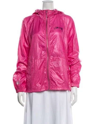 Pre-owned Stussy Jacket In Pink