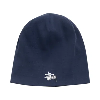 Pre-owned Stussy Jersey Skullcap 'navy' | Blue | Men's Size Onesize