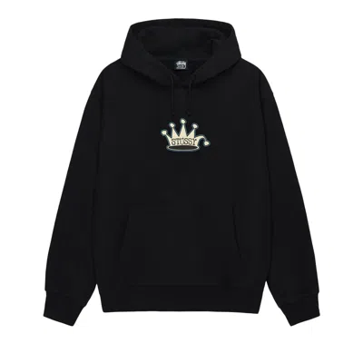 Pre-owned Stussy King Crown Hoodie 'black' | Men's Size Xl