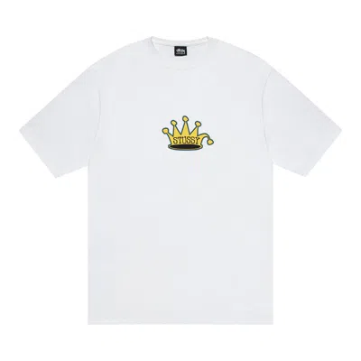 Pre-owned Stussy King Crown Tee 'white' | Men's Size L