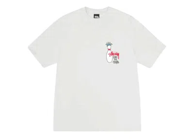 Pre-owned Stussy Kingpin Pigment Dyed T-shirt In Natural In Brown