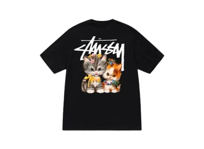 Pre-owned Stussy Kittens Tee Black White Midnight 3colors T-shirts Size S-xxl Brand