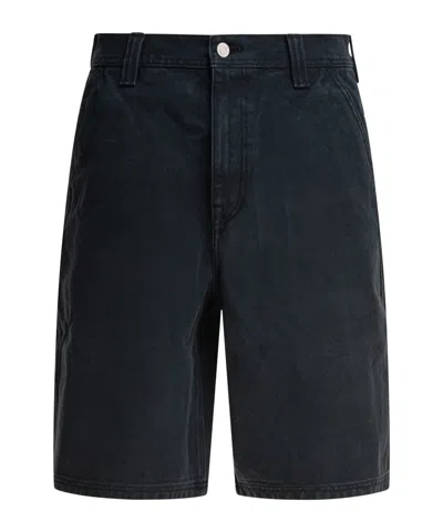 Stussy Stüssy Knee-length Work Shorts In Black