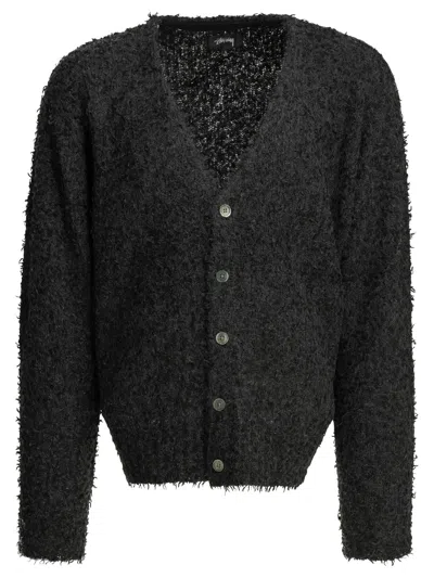Stussy Black Nylon Wool Acrylic Alpaca Knitwear