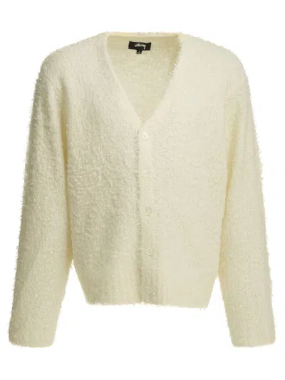 Stussy White Nylon Wool Acrylic Alpaca Knitwear In Neutral