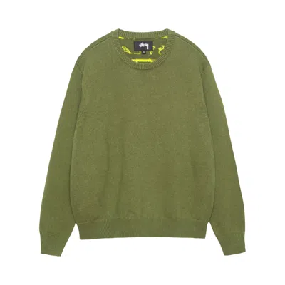 Pre-owned Stussy Laguna Icon Sweater 'dark Green'
