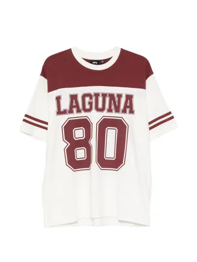 Stussy Laguna Logo-print Panelled T-shirt In Multi