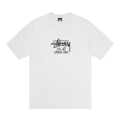 Pre-owned Stussy Laguna Usa Tee Pigment Dyed 'natural' | Cream | Men's Size L In White