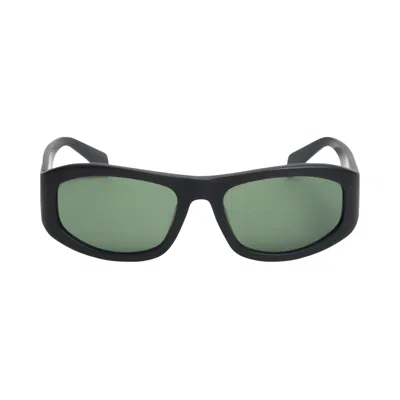 Pre-owned Stussy Landon Sunglasses 'matte Black/green Lens' | Men's Size Onesize