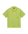 Stussy Lapel Short-sleeved Shirt In Green