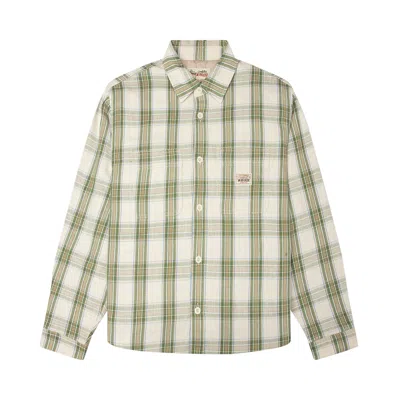 Pre-owned Stussy Lau Plaid Shirt 'off White' | Men's Size S