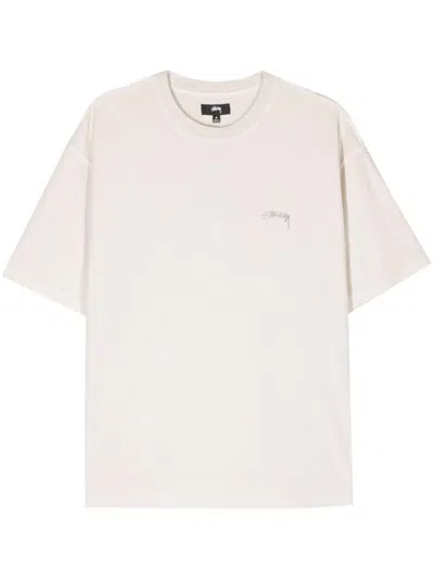 Stussy Inside-out Crew-neck T-shirt In Beige