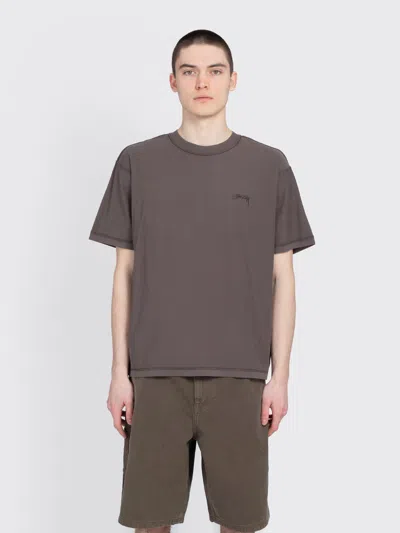 Stussy Lazy Ss Tee In Gray
