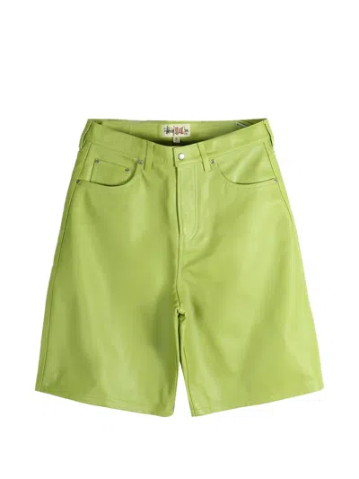 Stussy Leather Shorts In Multi