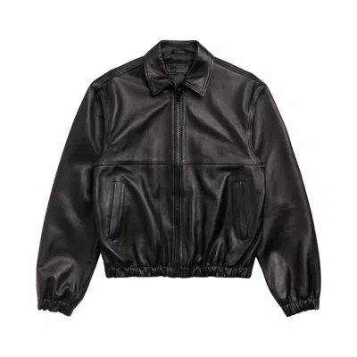 Pre-owned Stussy Leather Work Jacket 'black' | Men's Size M