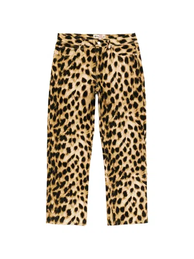 Stussy Leopard-print Jeans In Animal Print