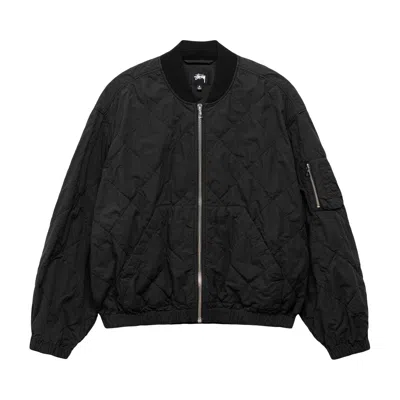 Pre-owned Stussy Lightweight Cotton Bomber 'black' | Men's Size Xl