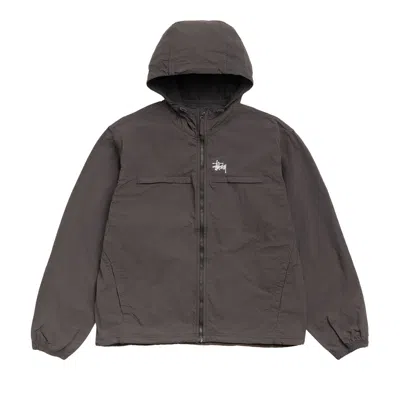 Pre-owned Stussy Lightweight Hooded Jacket 'brown' | Men's Size L