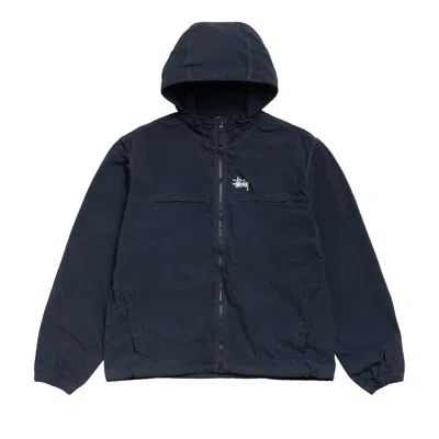 Pre-owned Stussy Lightweight Hooded Jacket 'navy' | Blue | Men's Size Xs