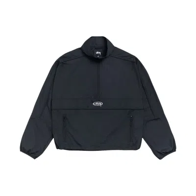 Pre-owned Stussy Lightweight Pullover Jacket 'black' | Men's Size L