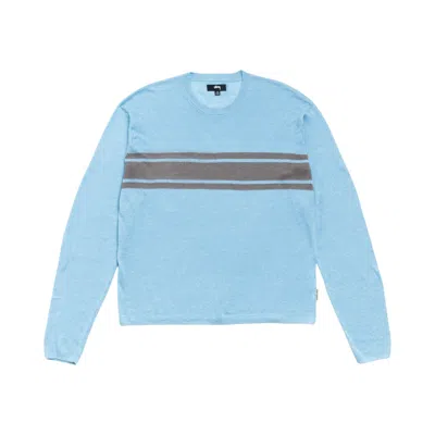 Pre-owned Stussy Lightweight Striped Sweater 'blue' | Men's Size L