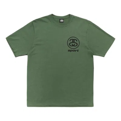 Stussy Link Sports Pigment Dyed T-shirt 'pine'
