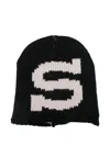 Stussy Logo Beanie In Black