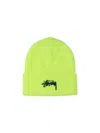 Stussy Logo Beanie In Yellow