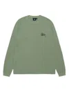 Stussy Raglan Thermal Basic Stock In Green
